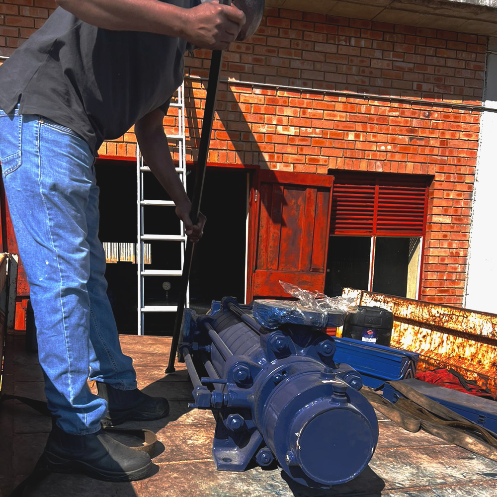 A picture of industrial water pumps